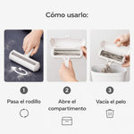 Rodillo Quitapelos Mascotas + Cepillo Removedor De Pelusa | Set 2 En 1 Para Perros, Gatos, Ropa Y Sofás – Reutilizable Y Fácil De Usar