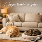 Rodillo Quitapelos Mascotas + Cepillo Removedor De Pelusa | Set 2 En 1 Para Perros, Gatos, Ropa Y Sofás – Reutilizable Y Fácil De Usar